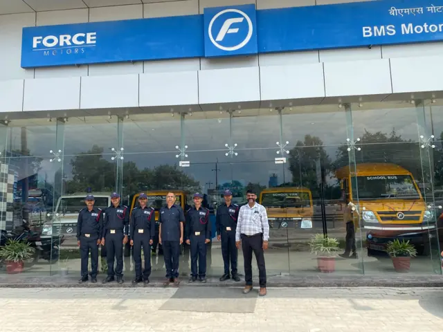 Force Motors Showroom — TOP2 Security personnel